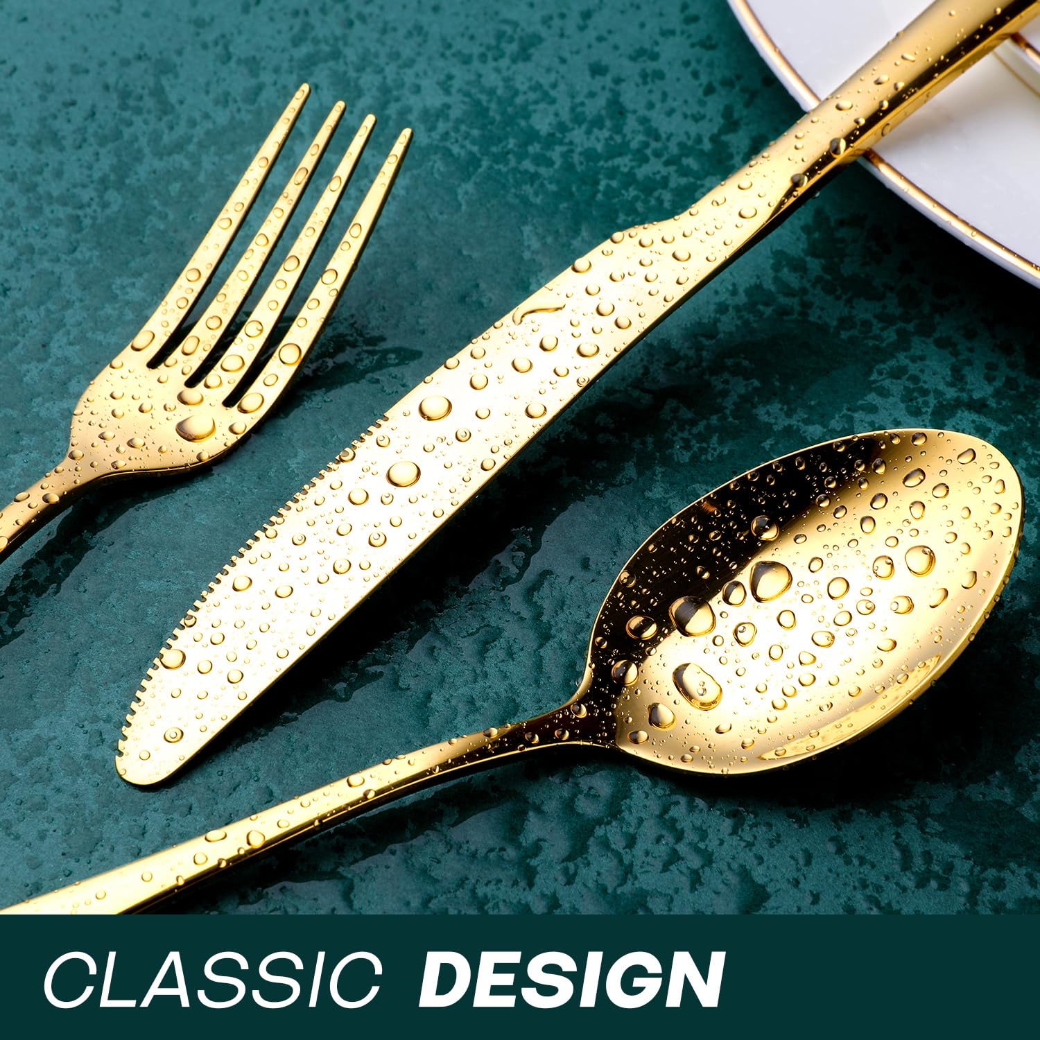 OGORI serving set including serving spoon and fork for entertaining guests.