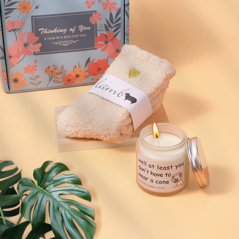 OHATOS Get Well Basket fleece socks offer soft warmth for recovery days