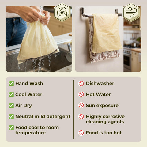 OHIYO care instructions: rinse and air-dry after use