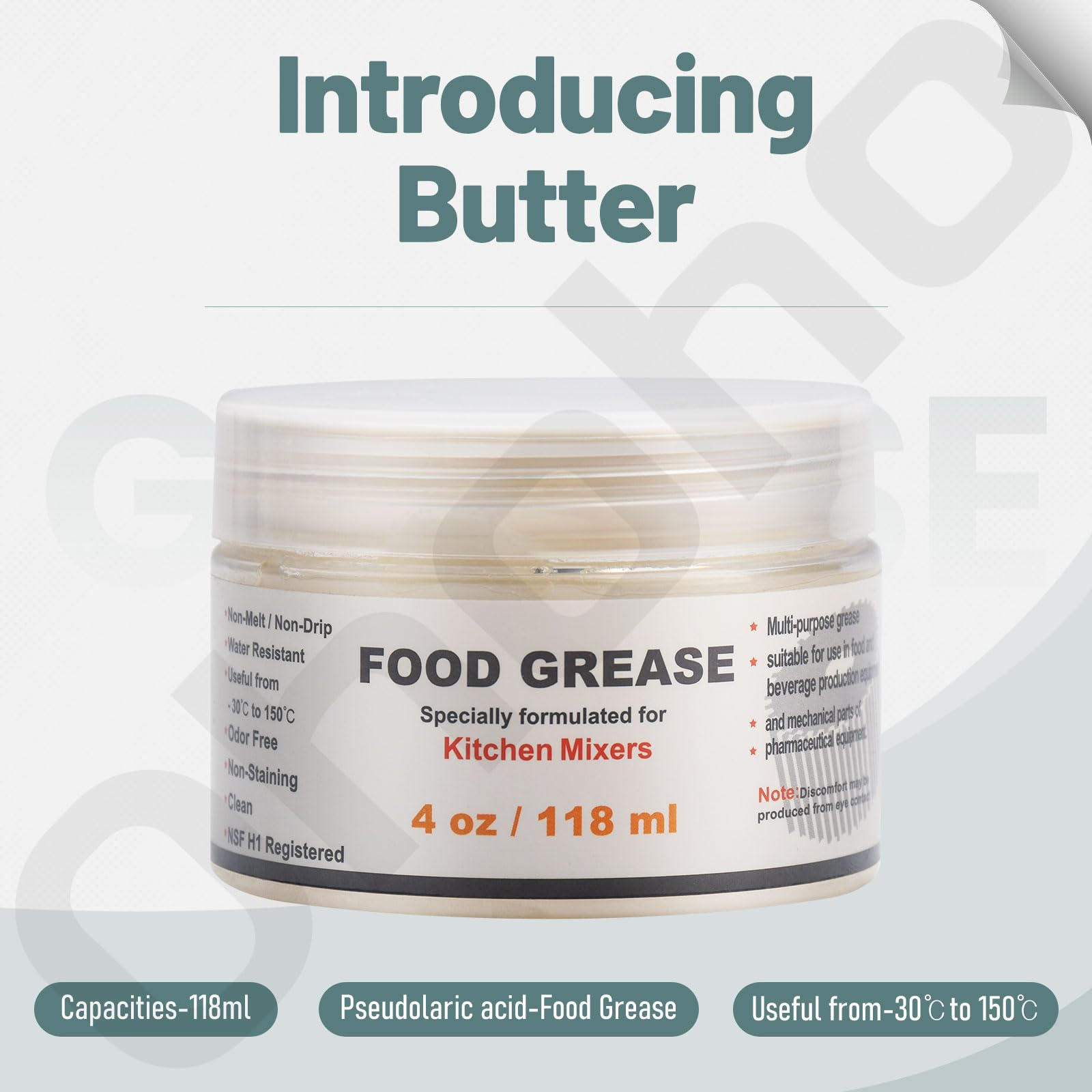 Ohoho spoon-for-grease-application included aids precise regreasing and mess-free use.