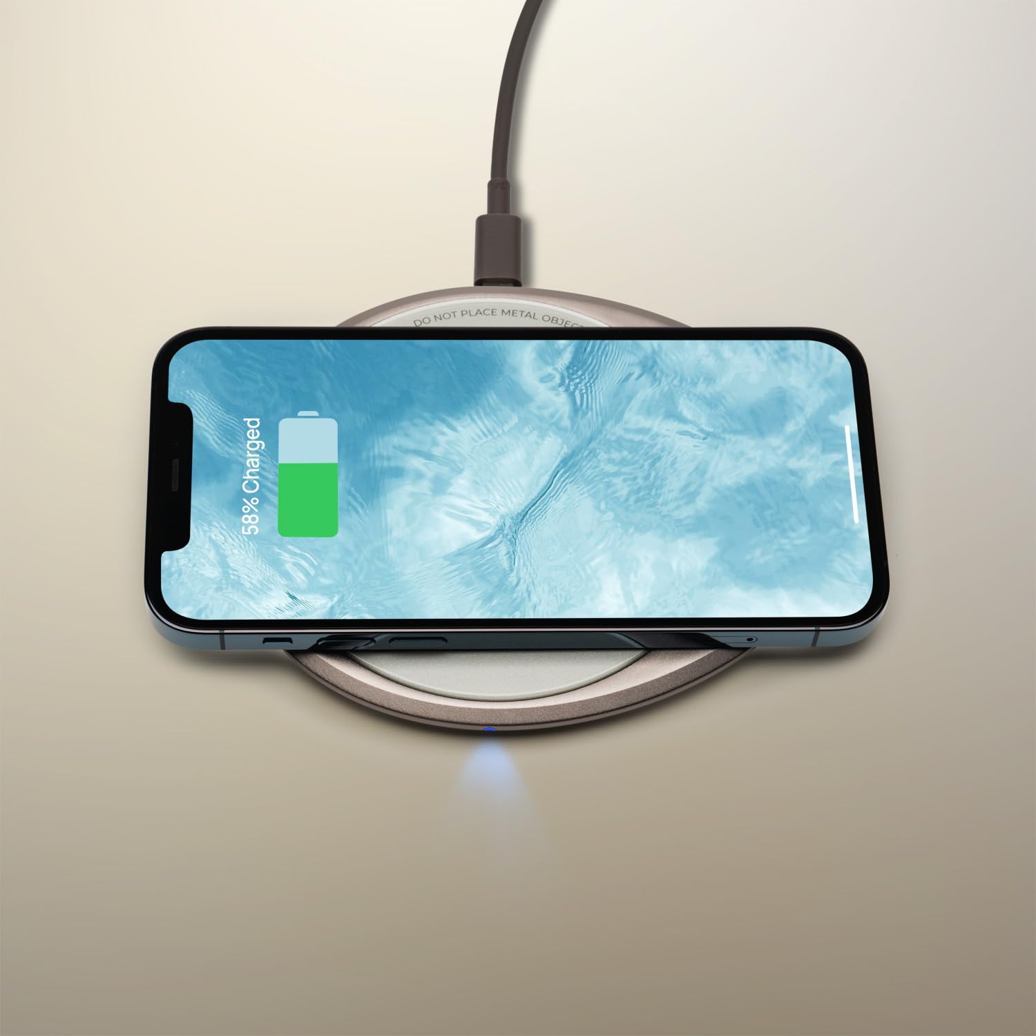 OHOM pad charges phones and AirPods quickly while keeping the mug warm.