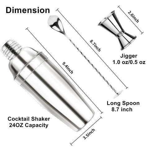 Ohtomber shaker cap doubles as jigger for secure pouring