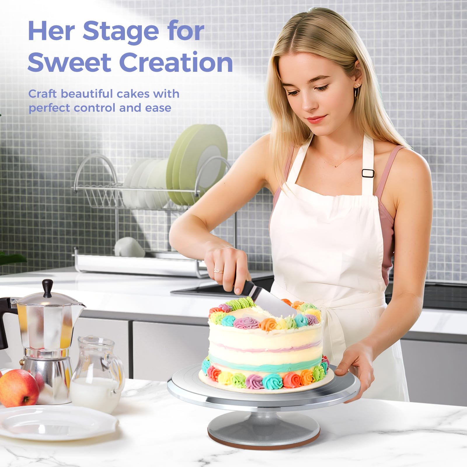 Ohuhu aluminium base provides solid support for leveling and frosting.