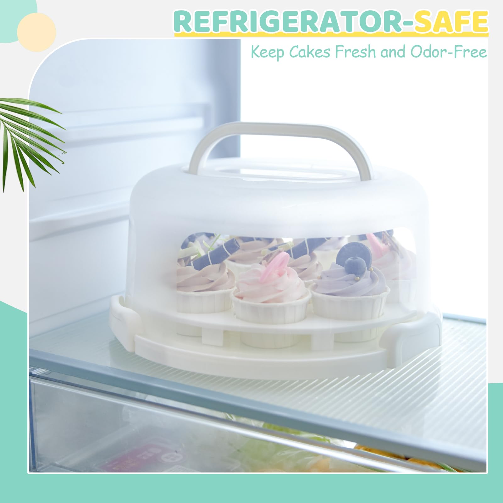 Ohuhu base supports 12-inch diameter and fits an 11-inch cake.