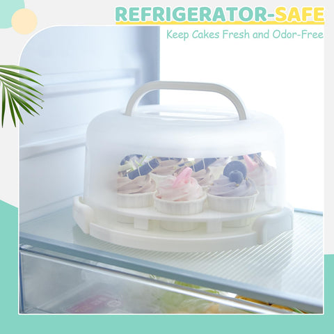 Ohuhu base supports 12-inch diameter and fits an 11-inch cake.