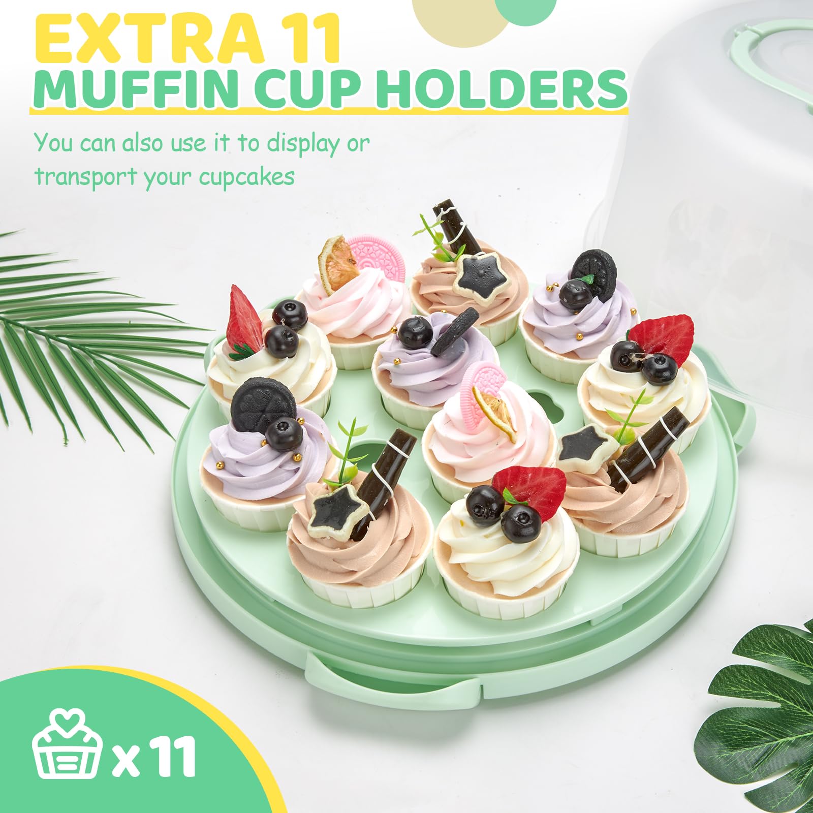 Ohuhu three-clip locking system keeps the cake enclosed