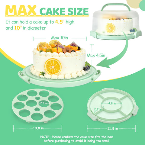 Ohuhu cake tray 11 inches fits cupcakes neatly