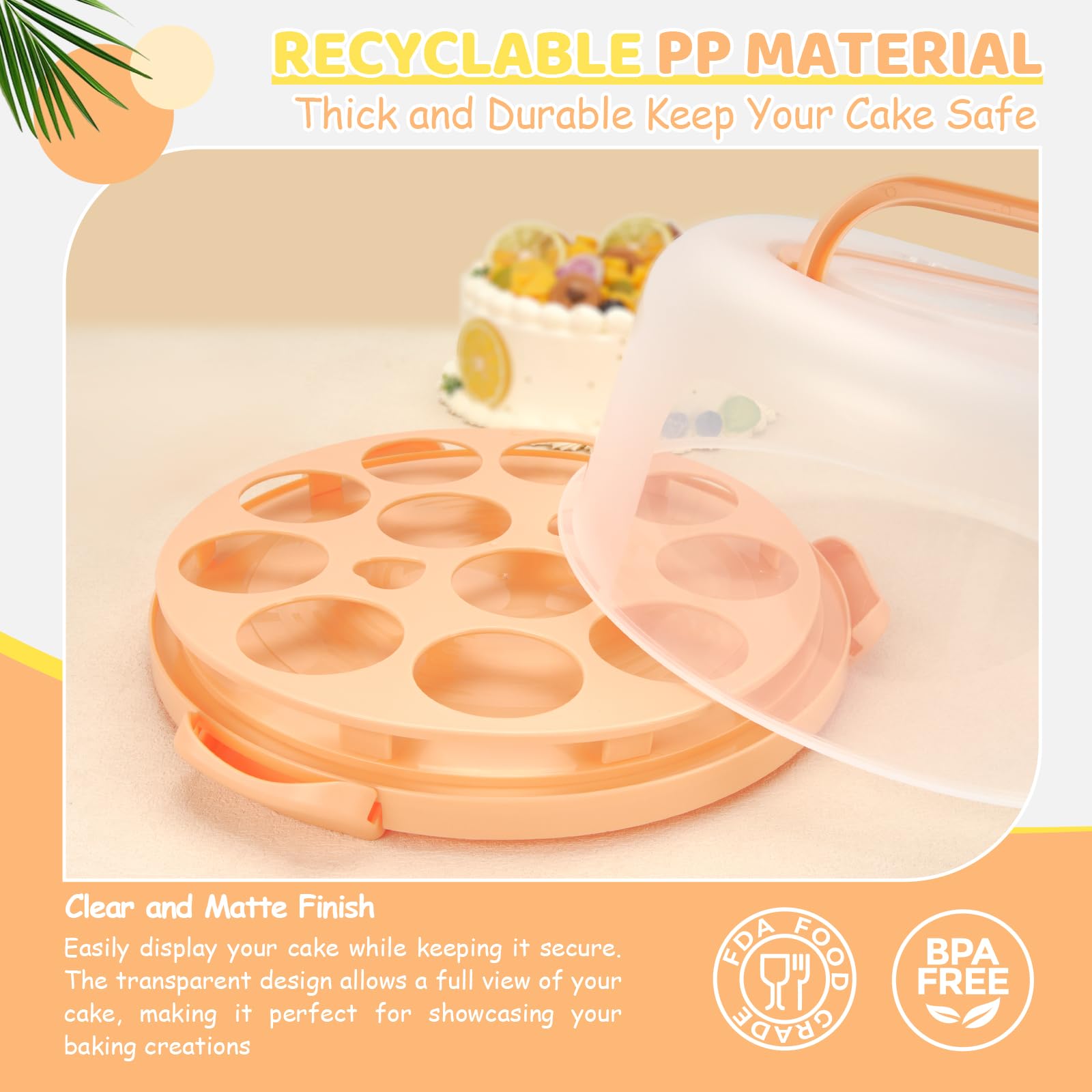 Ohuhu compartment tray for nuts, fruit, and snacks on the go.