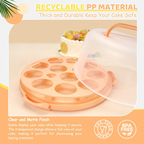 Ohuhu compartment tray for nuts, fruit, and snacks on the go.