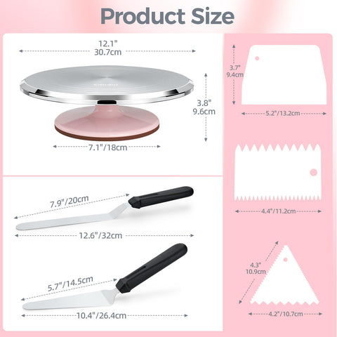Ohuhu two-way rotation with bearing offers smooth, silent motion
