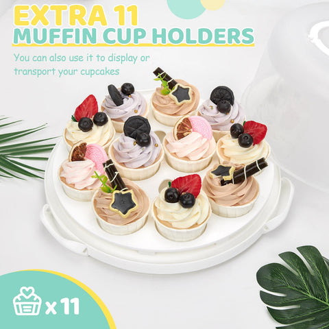 Ohuhu cupcake compartment tray ideal for cupcakes, muffins, and small snacks.