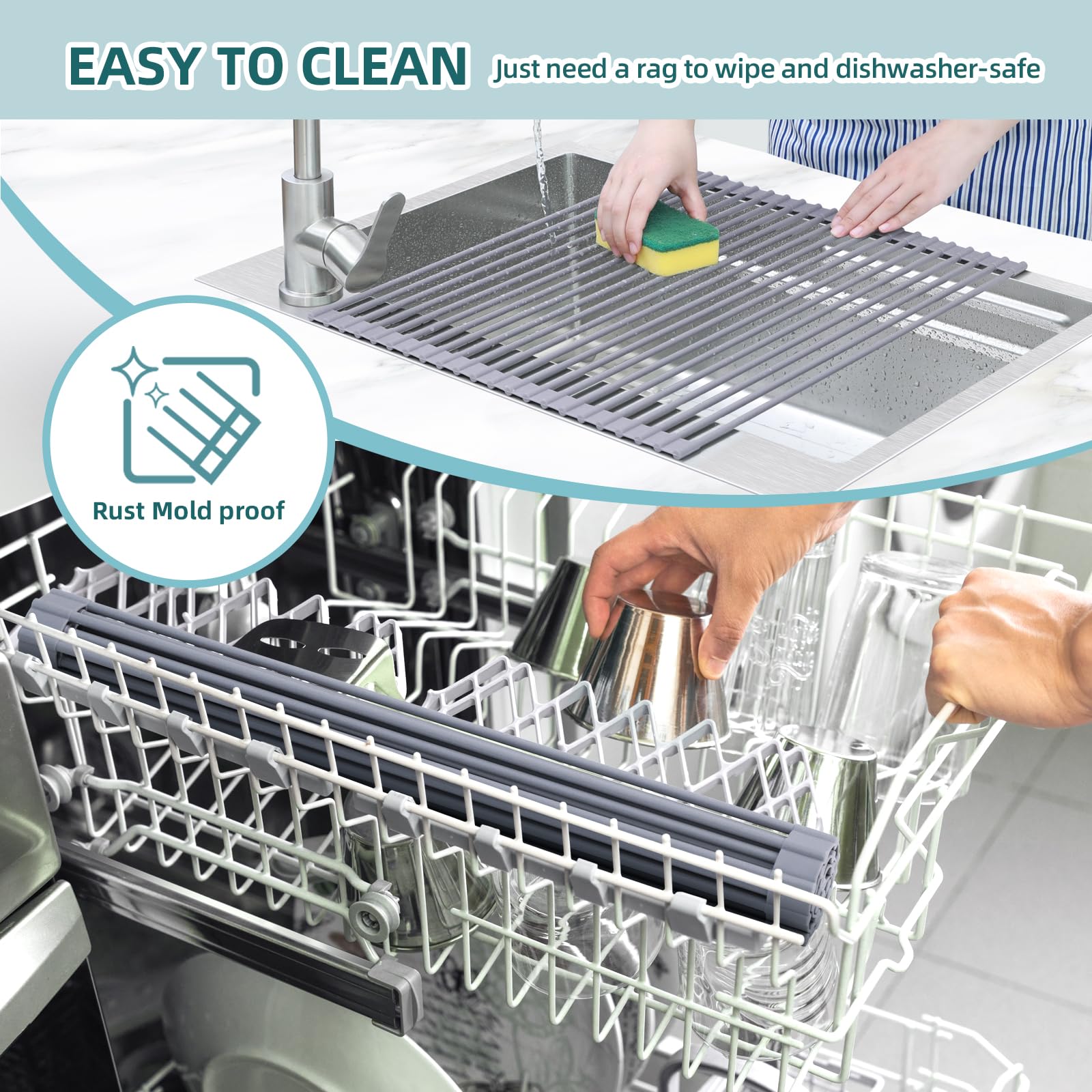 Ohuhu space-saving kitchen accessory helps maintain a tidy countertop