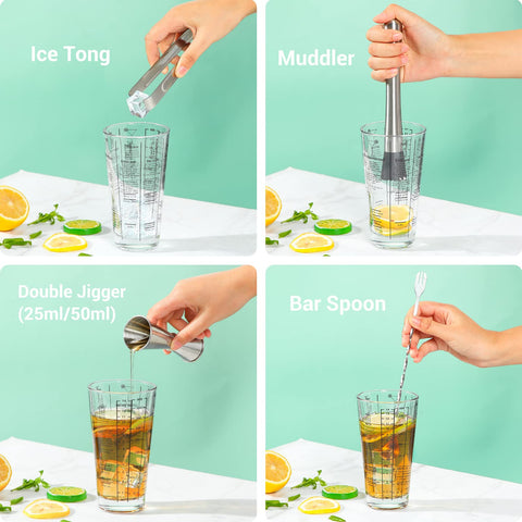 Ohuhu straight straws for reusable sipping with cocktails.