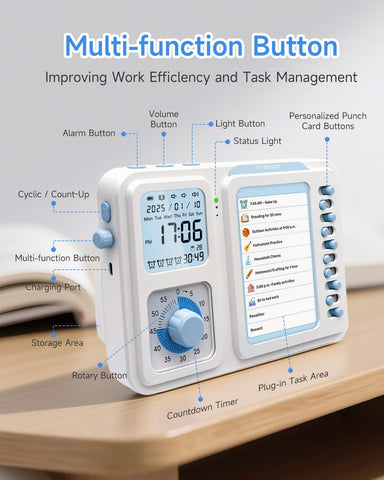 OIJ visual timer chore chart visualizes tasks for daily routines at home.