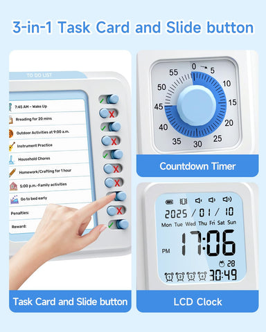 OIJ visual timer countdown clock supports time awareness in the classroom.