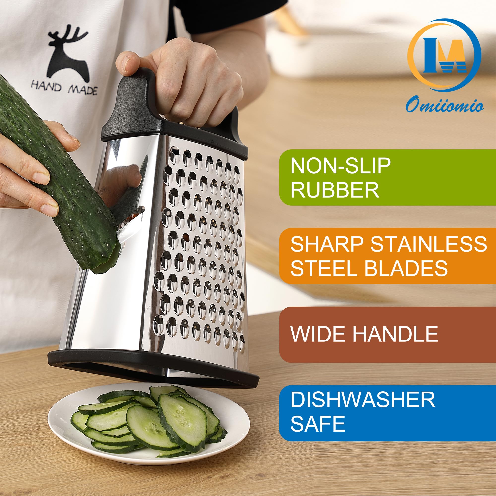 OIM Omiiomio grater is dishwasher-safe for easy cleanup.