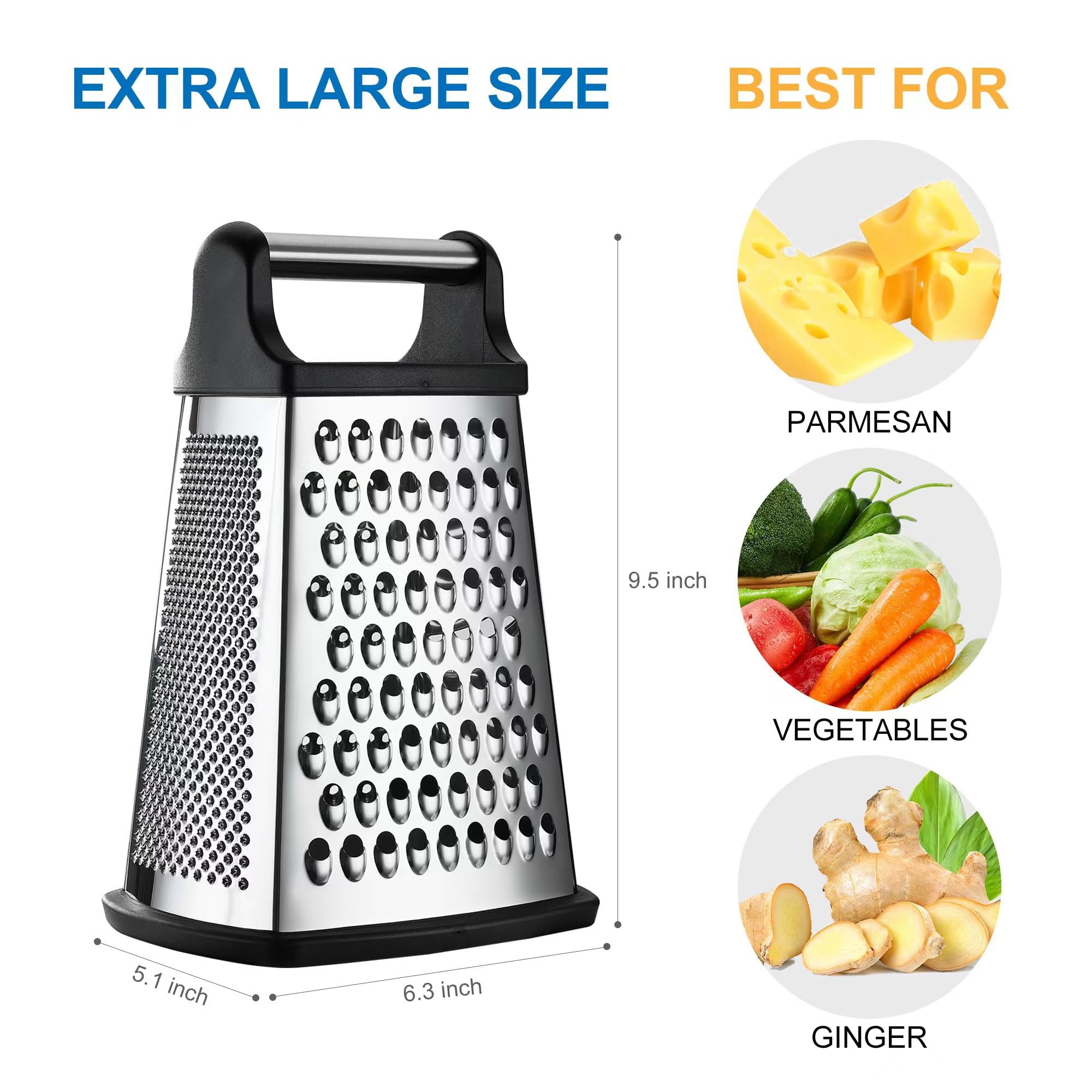 OIM Omiiomio XL-size grater for quick, high-volume prep.