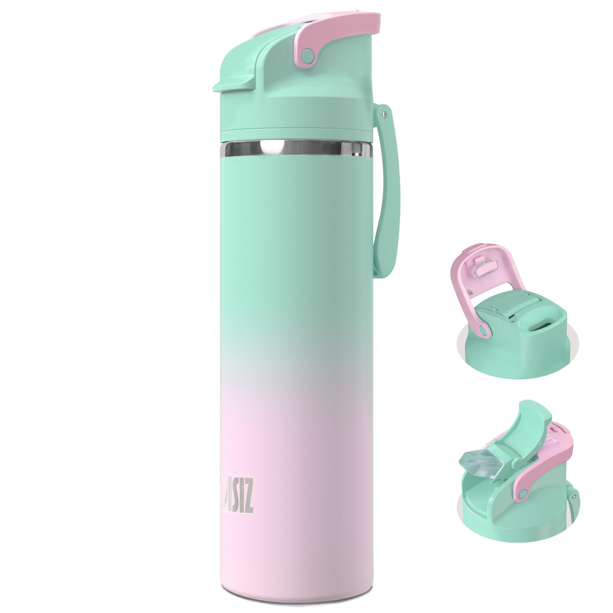 OISIZ 24 oz bottle with 2-in-1 lid for versatile drinking on the go