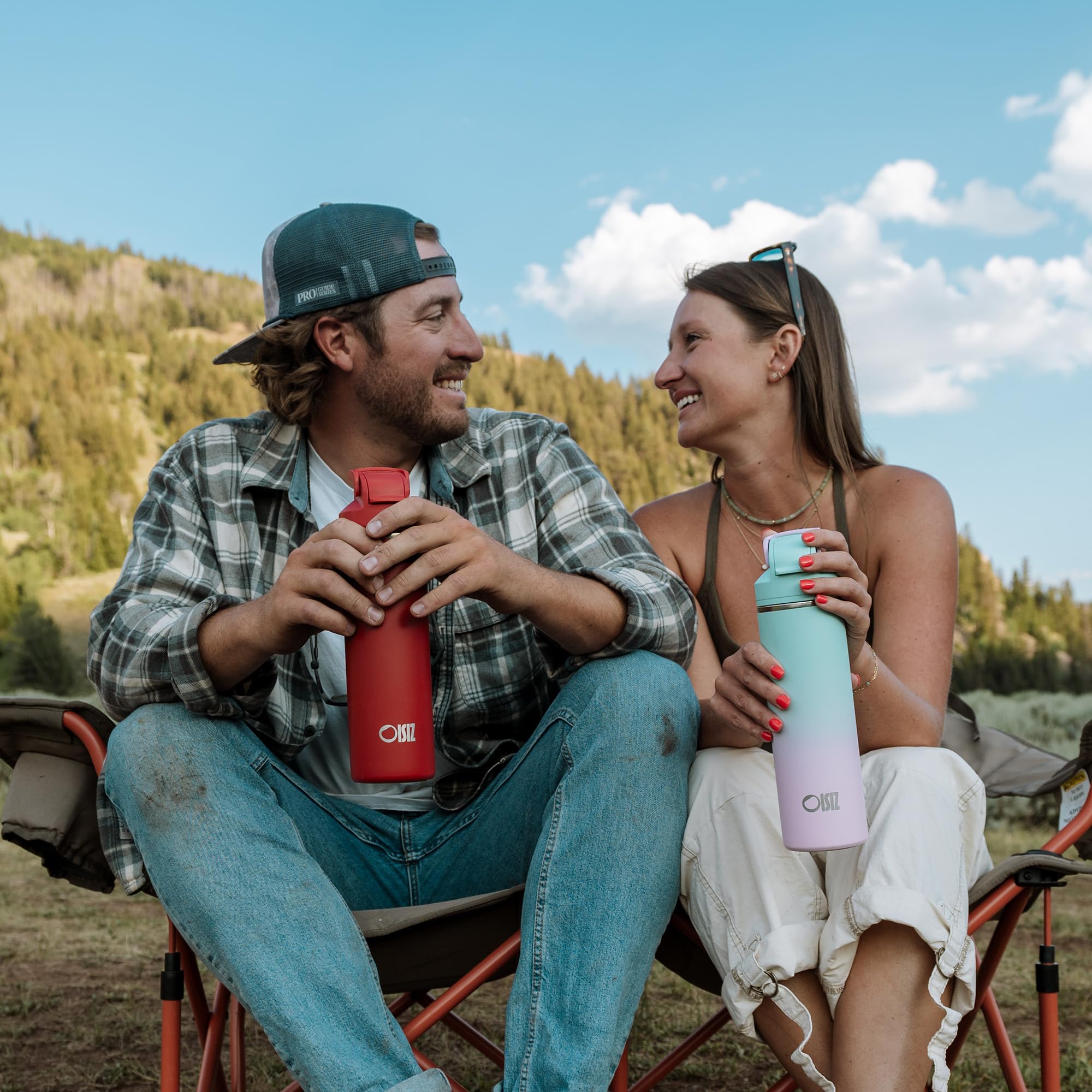 OISIZ bottle in active use for gym, school, and outdoors