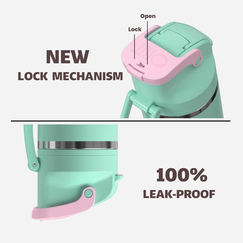 OISIZ leakproof lid shown in travel setup to prevent spills