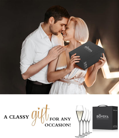 OJA champagne flute rim tapping sound demonstrates delicate craftsmanship