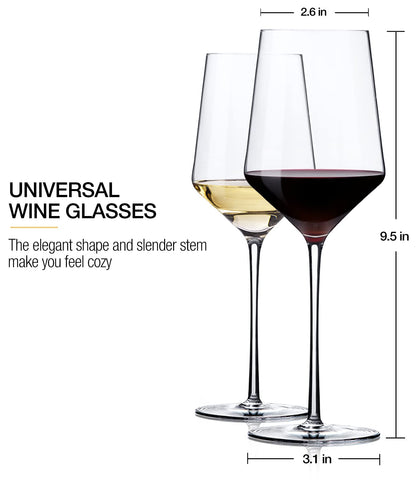 OJA versatile wine glasses for daily use and special occasions