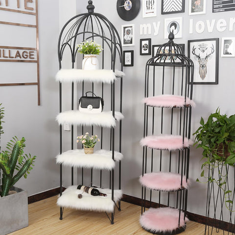 OKAYDA pet-friendly pink fur pad provides gentle comfort for pets