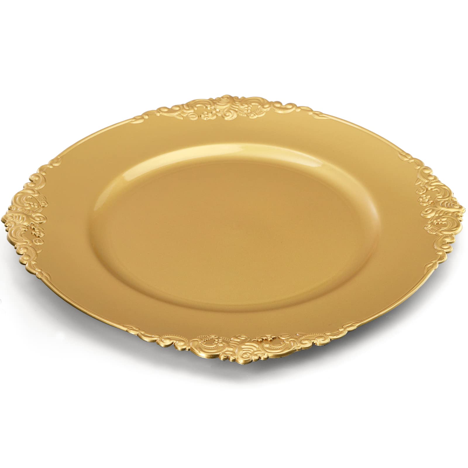 Okllen charger plates used in bridal showers for a luxe look.
