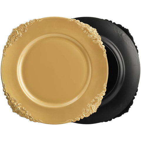 Okllen plates at a wedding reception elevate table presentation.