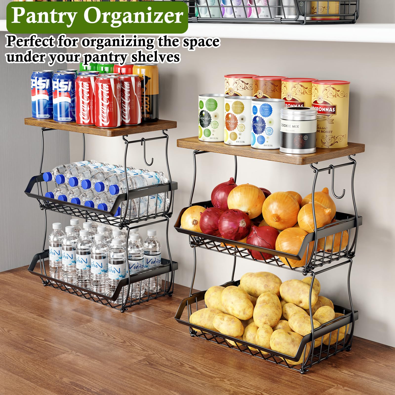 OKZEST banana hanger display keeping bananas neatly visible