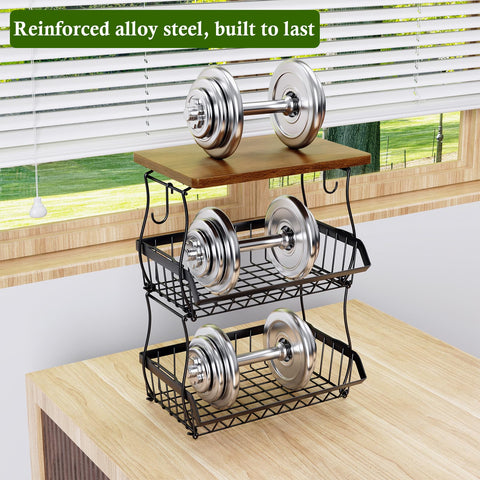 OKZEST industrial charm kitchen storage for organized counter
