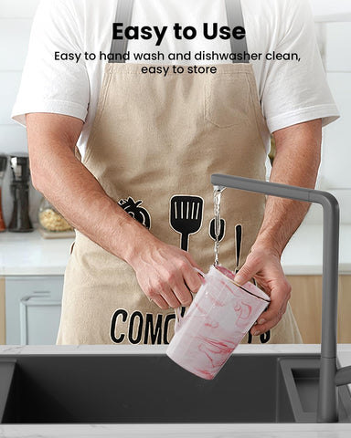 OLANRUN 14oz ceramic mug is dishwasher-safe for easy care