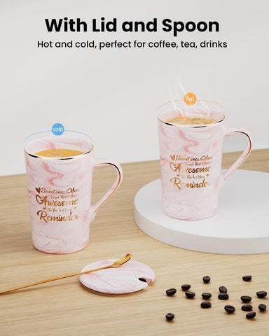 OLANRUN mug features non-slip base for stable desk use