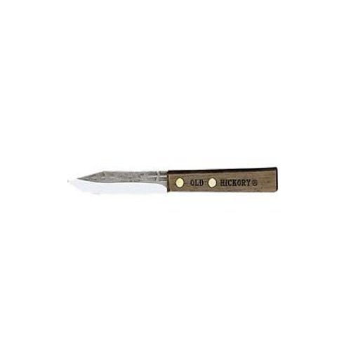 Old Hickory 753 paring knife with carbon steel blade for precise peeling and trimming tasks.