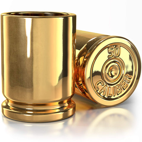 Old Southern Brass original 50-cal shot glass set of 2 for bold toasts.