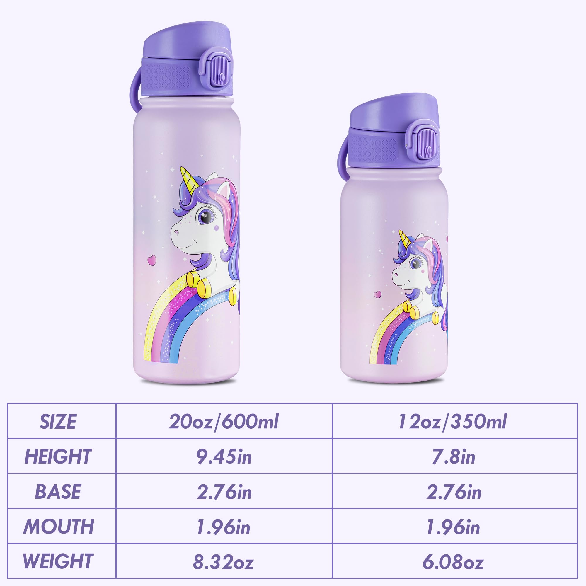 Oldley 20oz insulated bottle body keeps drinks cold for longer.