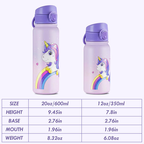 Oldley 20oz insulated bottle body keeps drinks cold for longer.