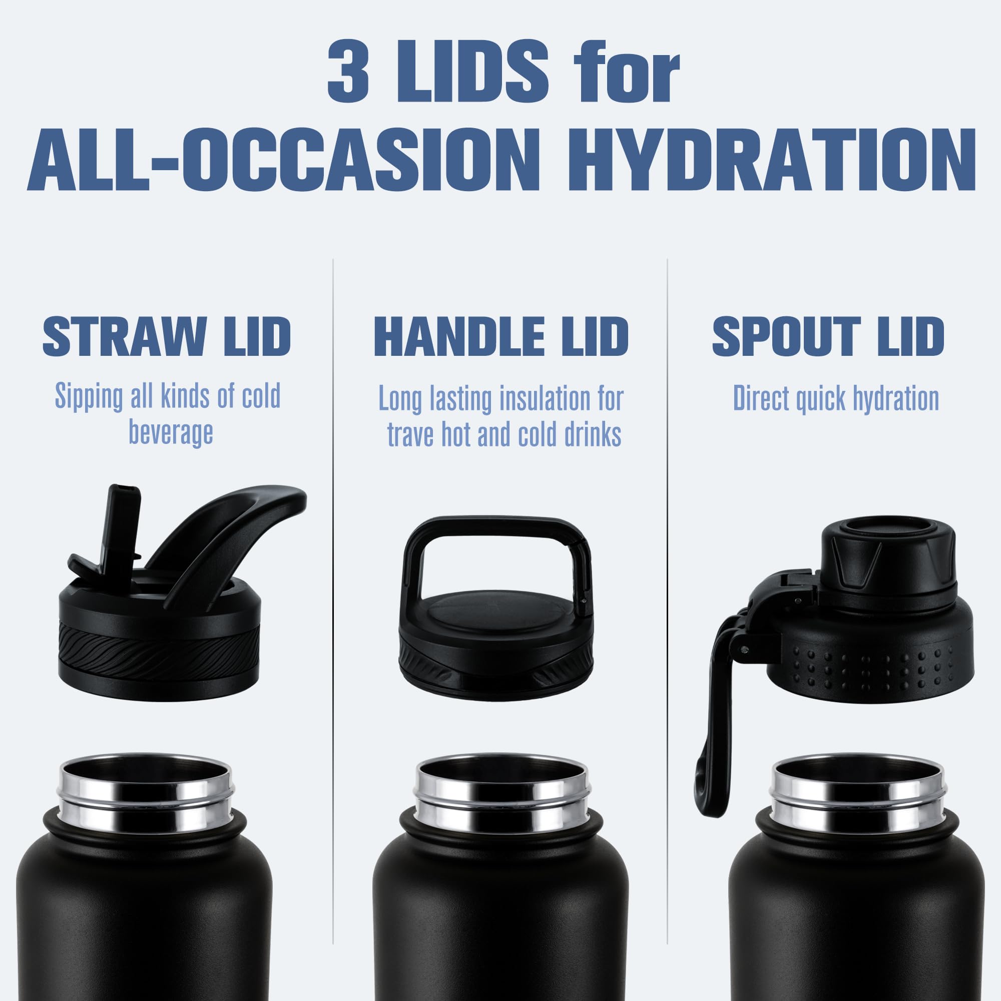 OLDLEY bottle with spout lid ideal for quick sips during workouts.