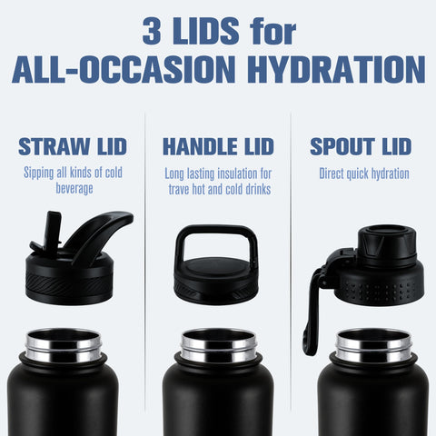 OLDLEY bottle with spout lid ideal for quick sips during workouts.