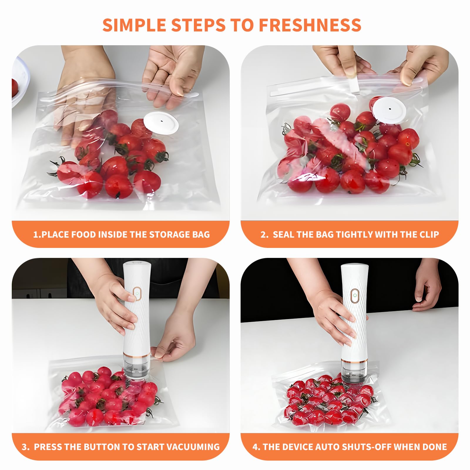 Olecha Vacuum Sealer versatile for meats, vegetables, and leftovers.
