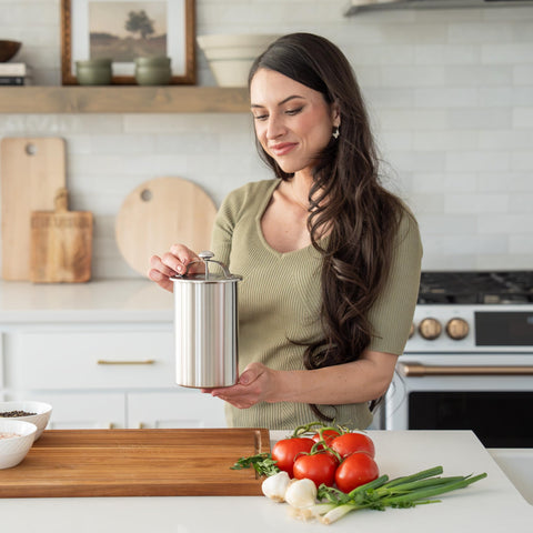OLEEX dishwasher-safe deli press cleans easily after making lunch meats.