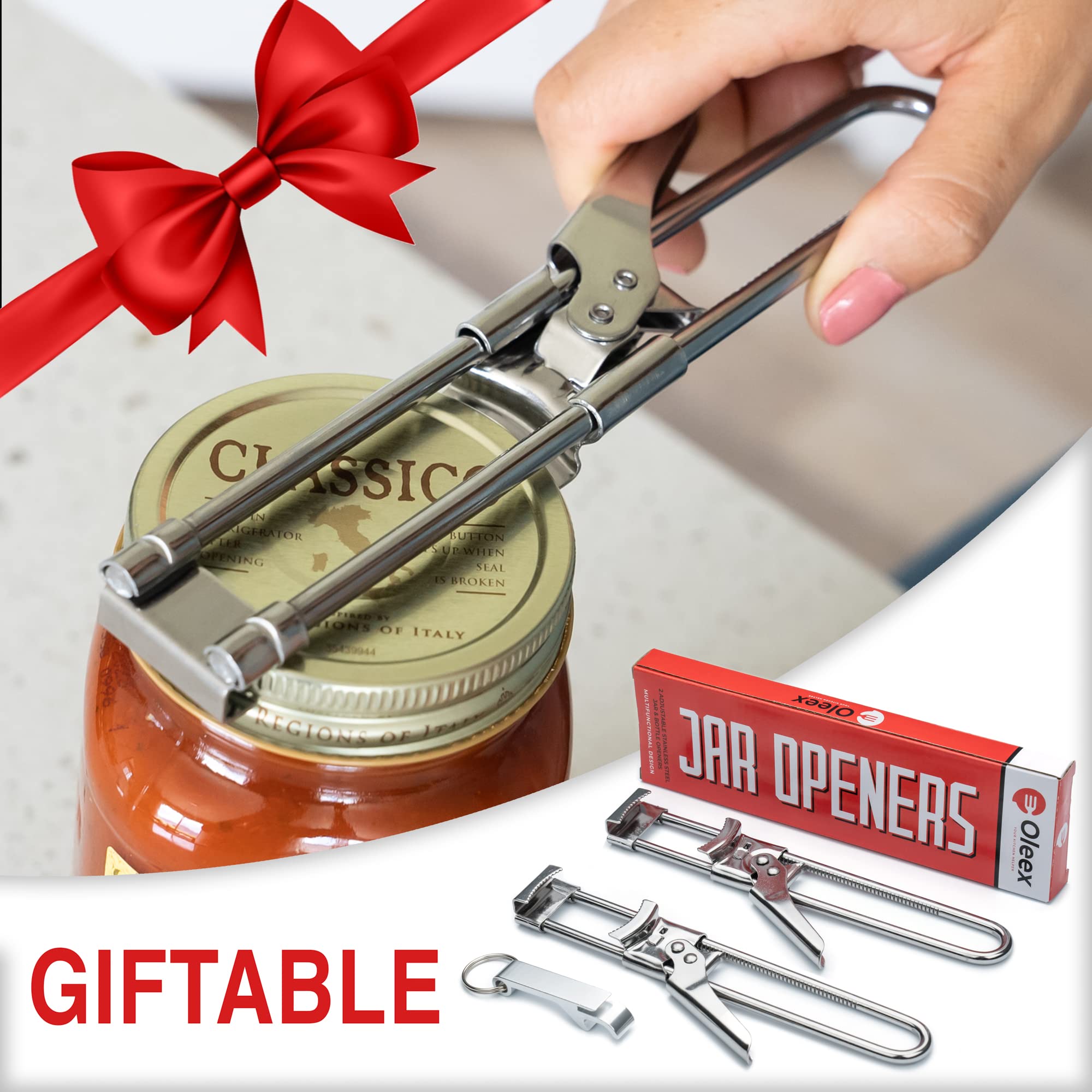 OLEEX locking-teeth jar opener offers secure twist