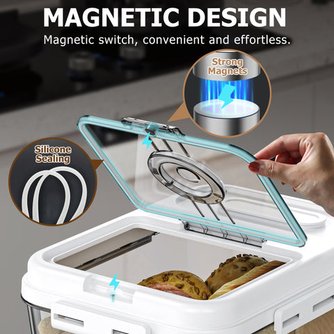 Olimingse multipurpose bread box stores snacks and fruits neatly