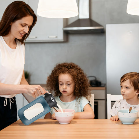 Olivego dishwasher-safe pitcher simplifies cleaning after gatherings.