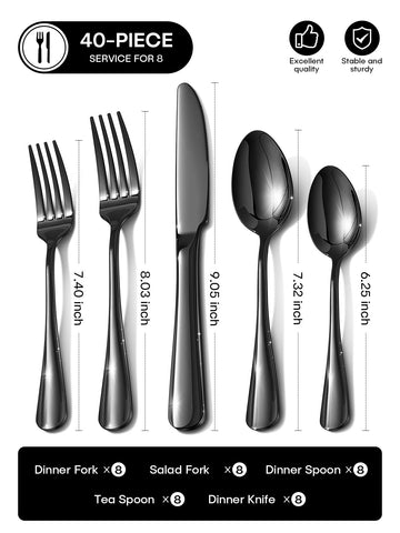 Ollex dinner spoons feature ergonomic grip for comfortable meals.