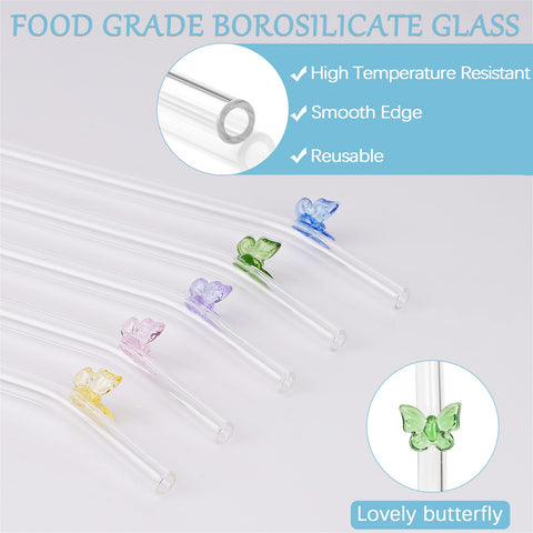Olpchee borosilicate glass straw is dishwasher-safe and reusable for everyday use.