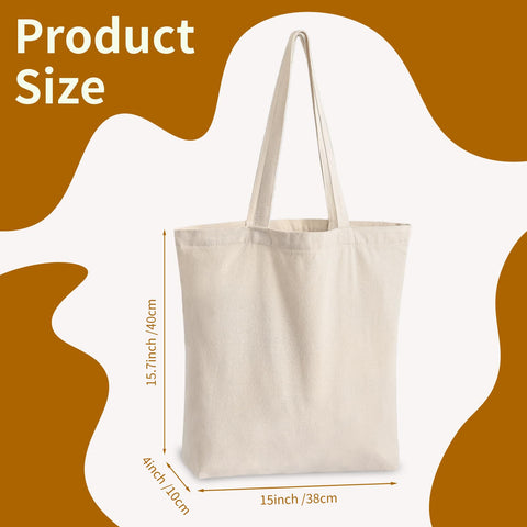 Washable reusable canvas bags by OLSUNOR are great for crafts.