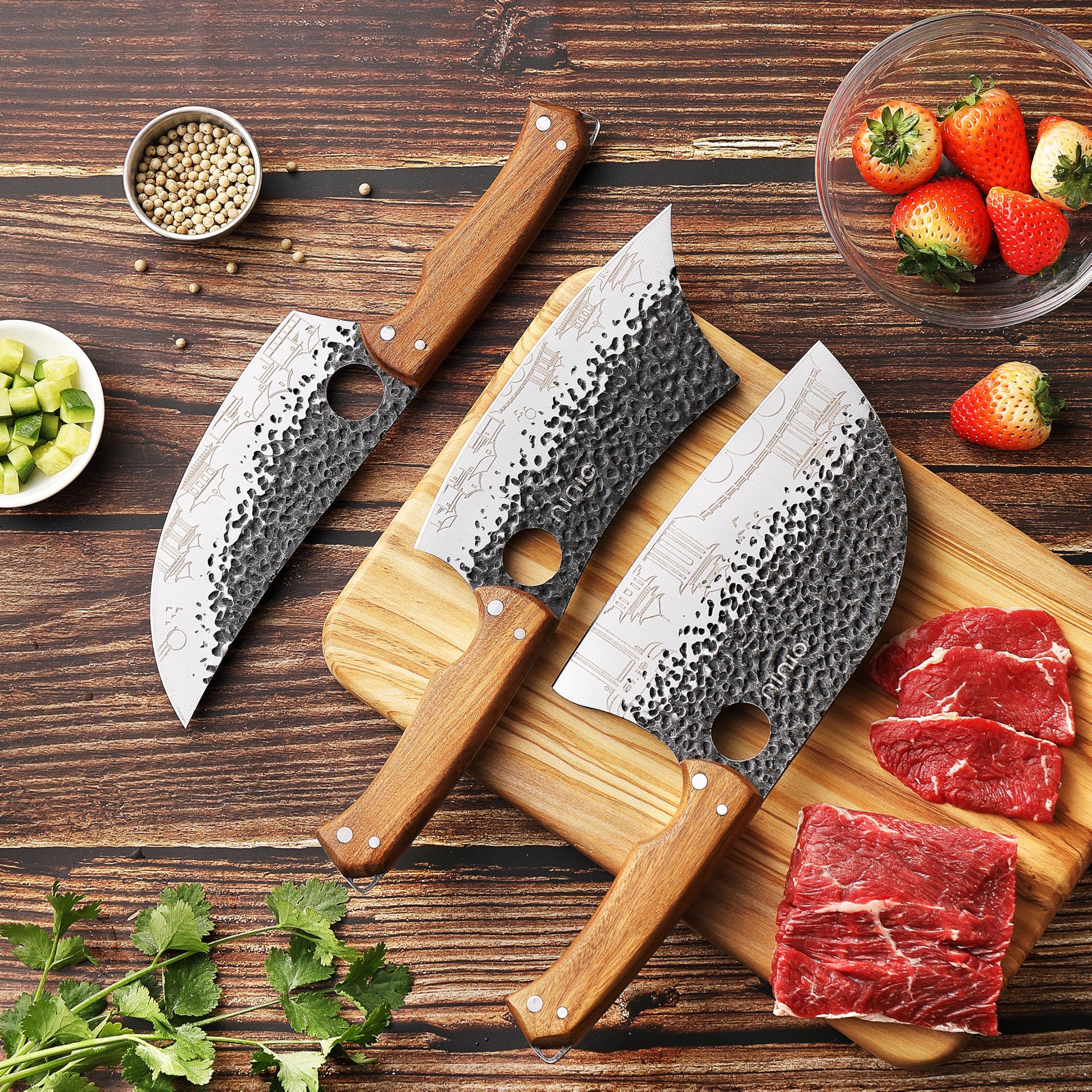 OLULU ancient-pattern blades add visual appeal and detail