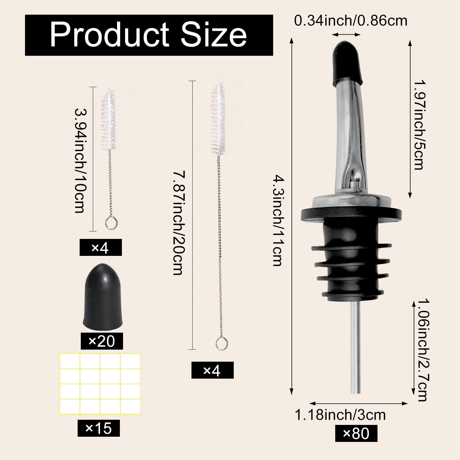 Olutacot rubber dust caps protecting spouts and reducing spills