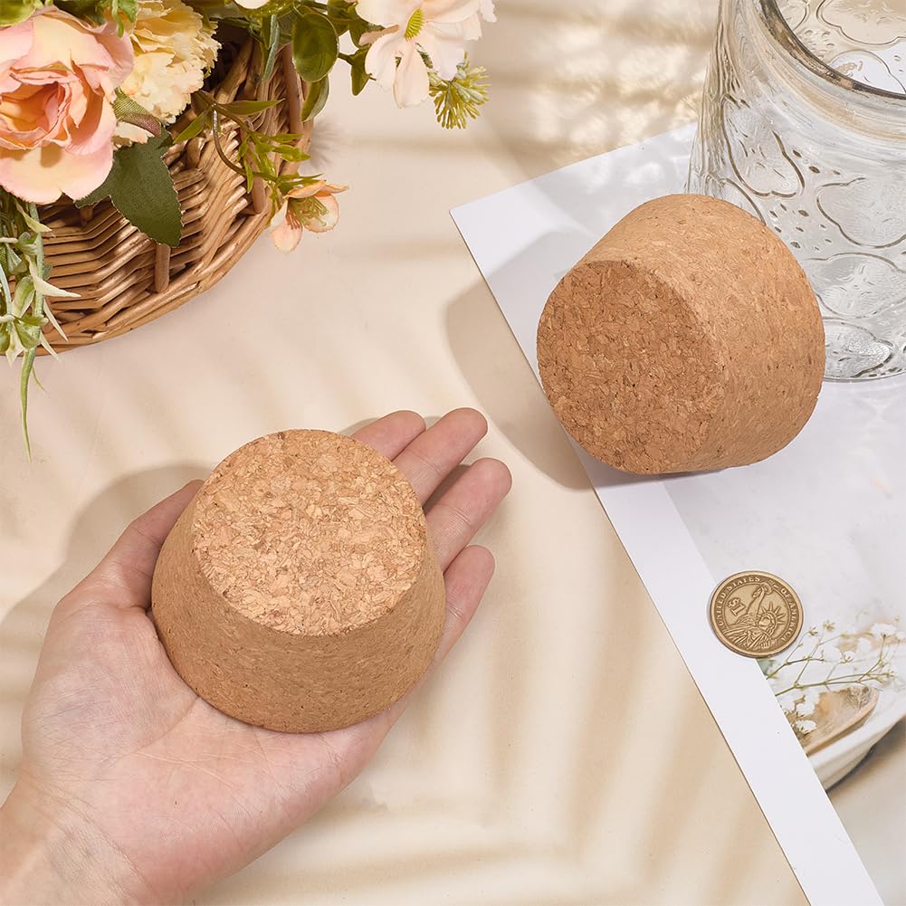 OLYCRAFT cork stopper for wine bottle with easy insertion